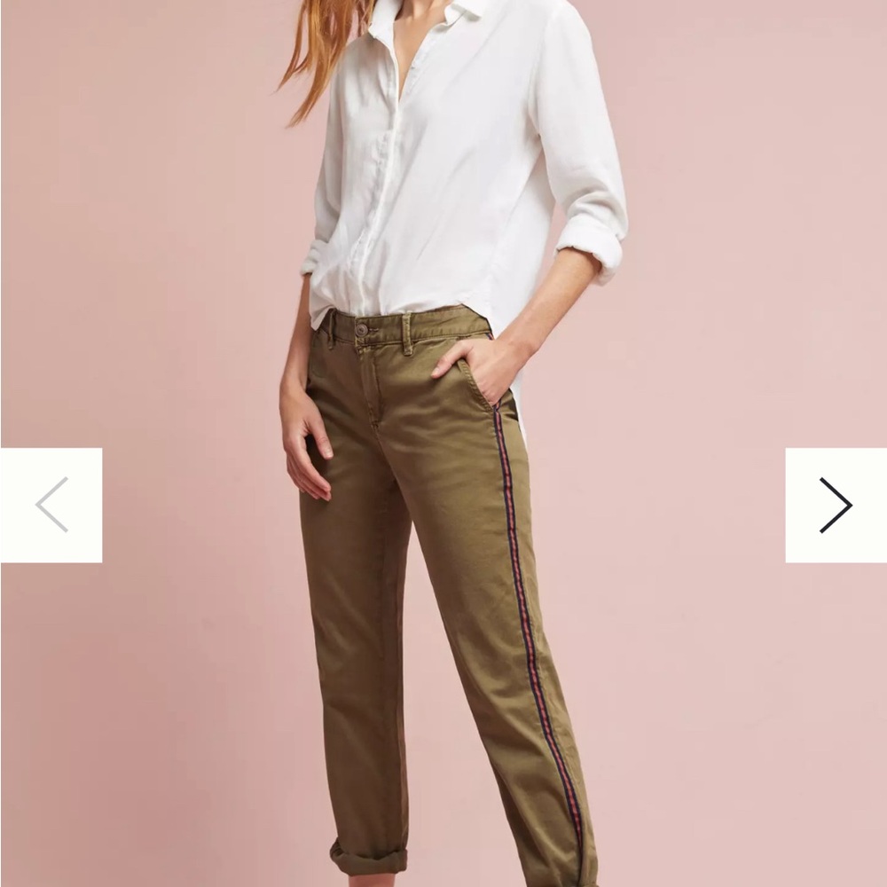 Anthropologie Olive Green Women's Pants